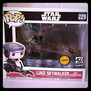 Funko Luke with speeder bike